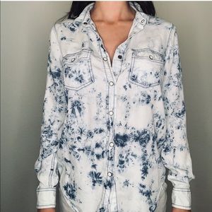 X-SMALL Acid wash denim